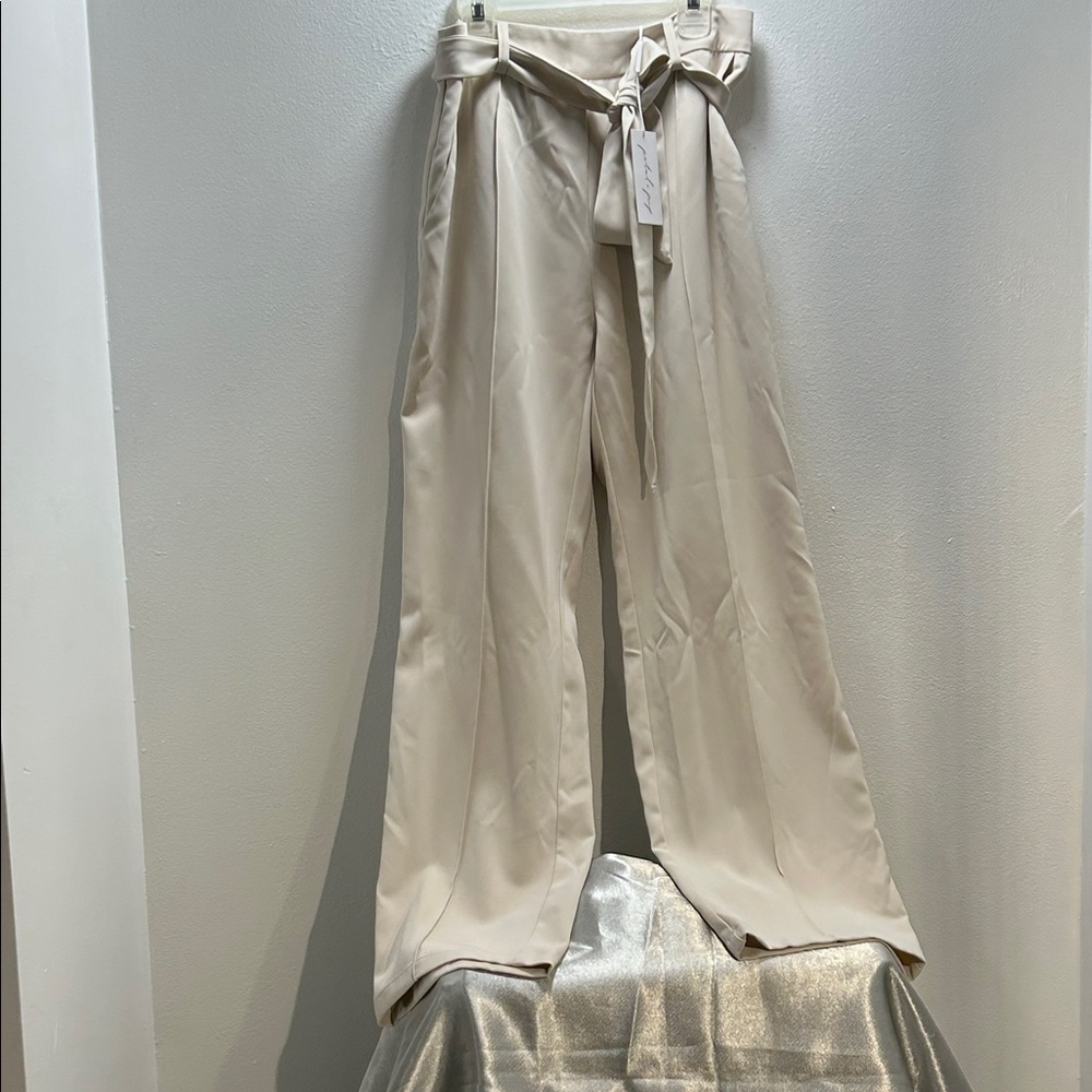 Nordstrom Beige Trousers with Belt